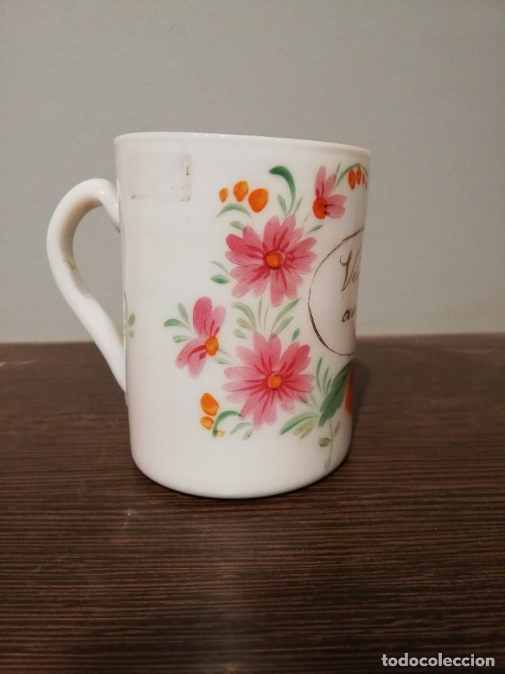 Antig&uuml;edades: VASO CON ASA DE OPALINA DE LA GRANJA S. XIX - Foto 7