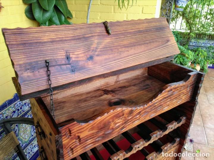 Antig&uuml;edades: Mueble botellero vinoteca bodega, de madera - Foto 3