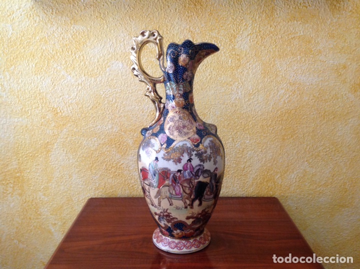 Antig&uuml;edades: Jarra porcelana Satsuma - Foto 3