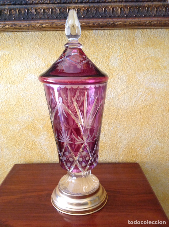 Antig&uuml;edades: Ponchera cristal tallado - Foto 1