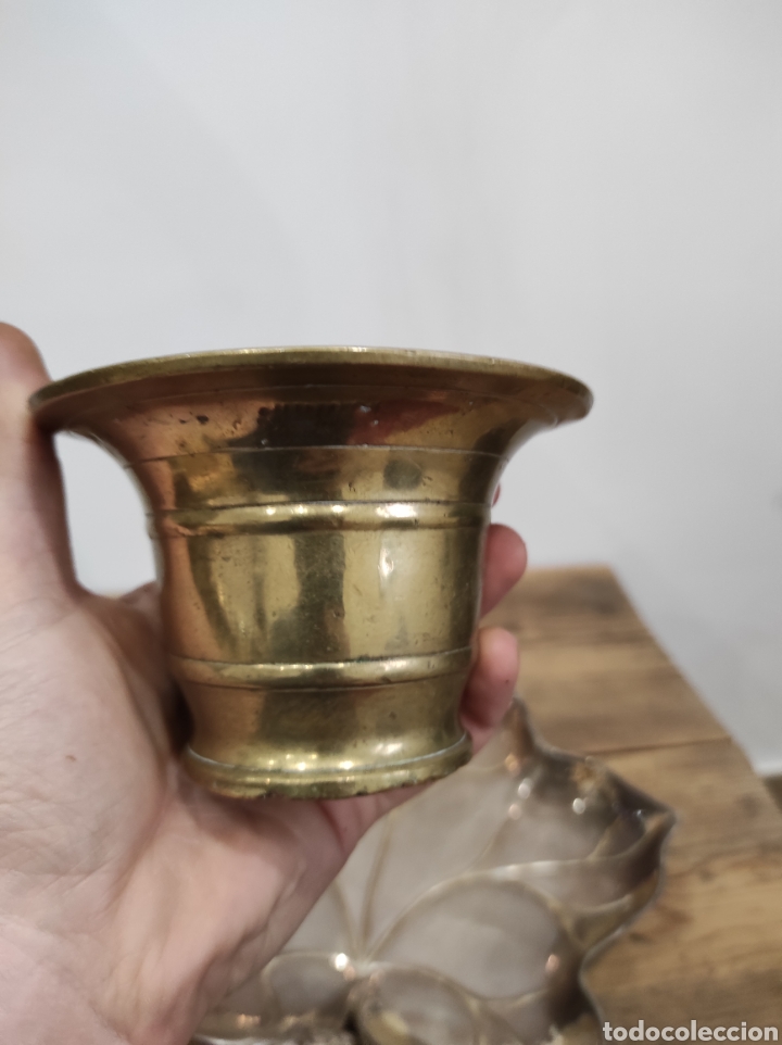 Antig&uuml;edades: Antiguo mortero o almirez de bronce - Foto 1