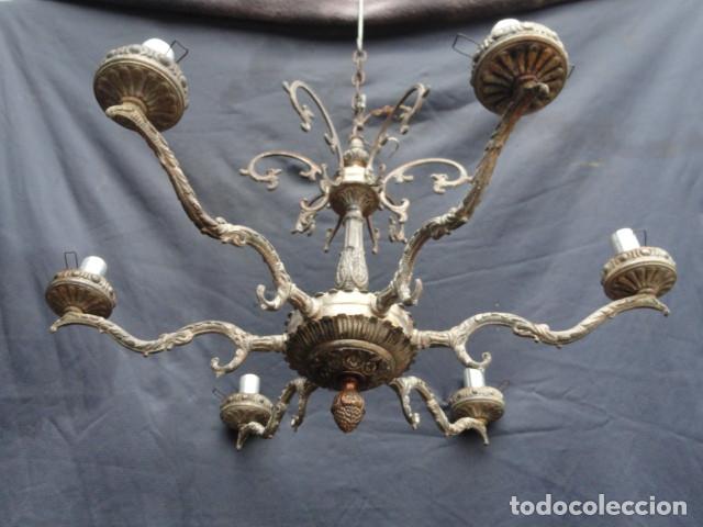 Antig&uuml;edades: BONITA L&Aacute;MPARA DE TECHO. - Foto 10