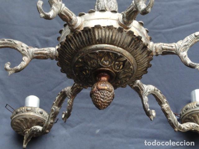 Antig&uuml;edades: BONITA L&Aacute;MPARA DE TECHO. - Foto 11