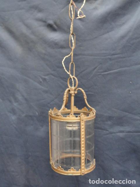 Antig&uuml;edades: BONITO FAROL L&Aacute;MPARA DE HIERRO. - Foto 1