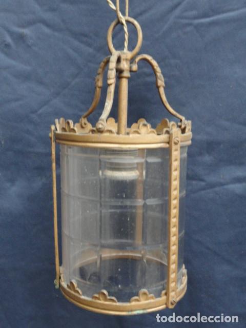 Antig&uuml;edades: BONITO FAROL L&Aacute;MPARA DE HIERRO. - Foto 2