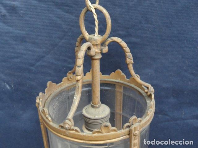 Antig&uuml;edades: BONITO FAROL L&Aacute;MPARA DE HIERRO. - Foto 3