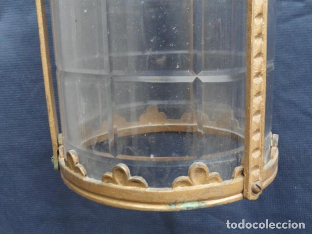 Antig&uuml;edades: BONITO FAROL L&Aacute;MPARA DE HIERRO. - Foto 5