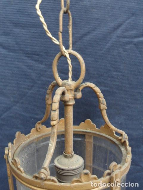 Antig&uuml;edades: BONITO FAROL L&Aacute;MPARA DE HIERRO. - Foto 6