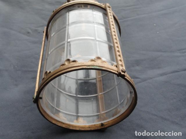 Antig&uuml;edades: BONITO FAROL L&Aacute;MPARA DE HIERRO. - Foto 7