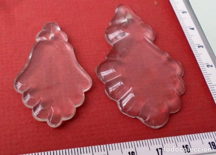 Antig&uuml;edades: 2 lagrimas de cristal de l&aacute;mparas - Foto 2