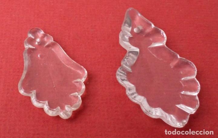 Antig&uuml;edades: 2 lagrimas de cristal de l&aacute;mparas - Foto 3