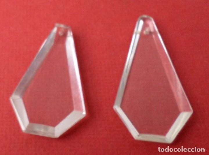 Antig&uuml;edades: 2 lagrimas de cristal de l&aacute;mparas - Foto 3