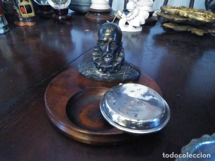 Antig&uuml;edades: Cinco ceniceros y candelabro de plata - Foto 5