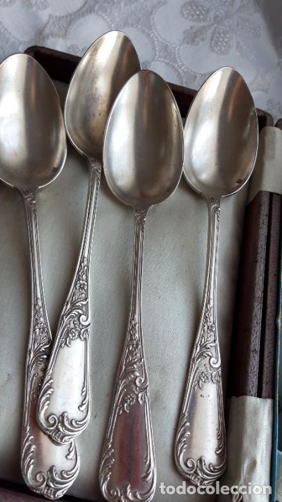 Antig&uuml;edades: 12 Cucharas plateadas francesas - Foto 5