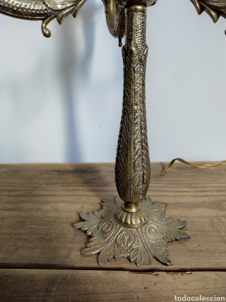 Antig&uuml;edades: Antiguo candelabro electrificado - Foto 6
