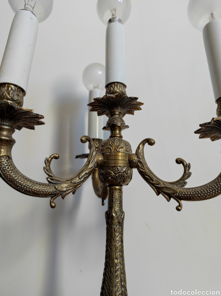 Antig&uuml;edades: Antiguo candelabro electrificado - Foto 7