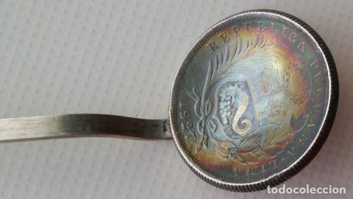 Antig&uuml;edades: CUCHARA DE PLATA PERU 925 - Foto 2