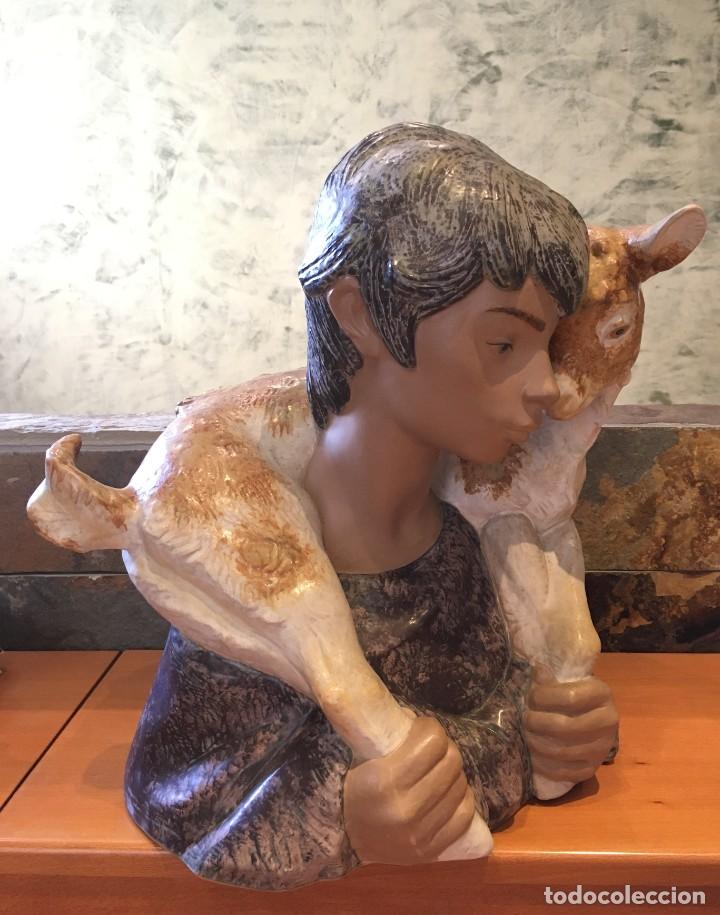 Antig&uuml;edades: LLADRO 112009 MOZO DEL CABRITILLO - BOY WITH GOAT - Foto 4