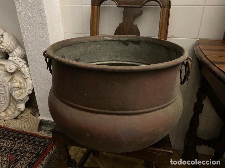 Antig&uuml;edades: Caldero de cobre antiguo - Foto 1
