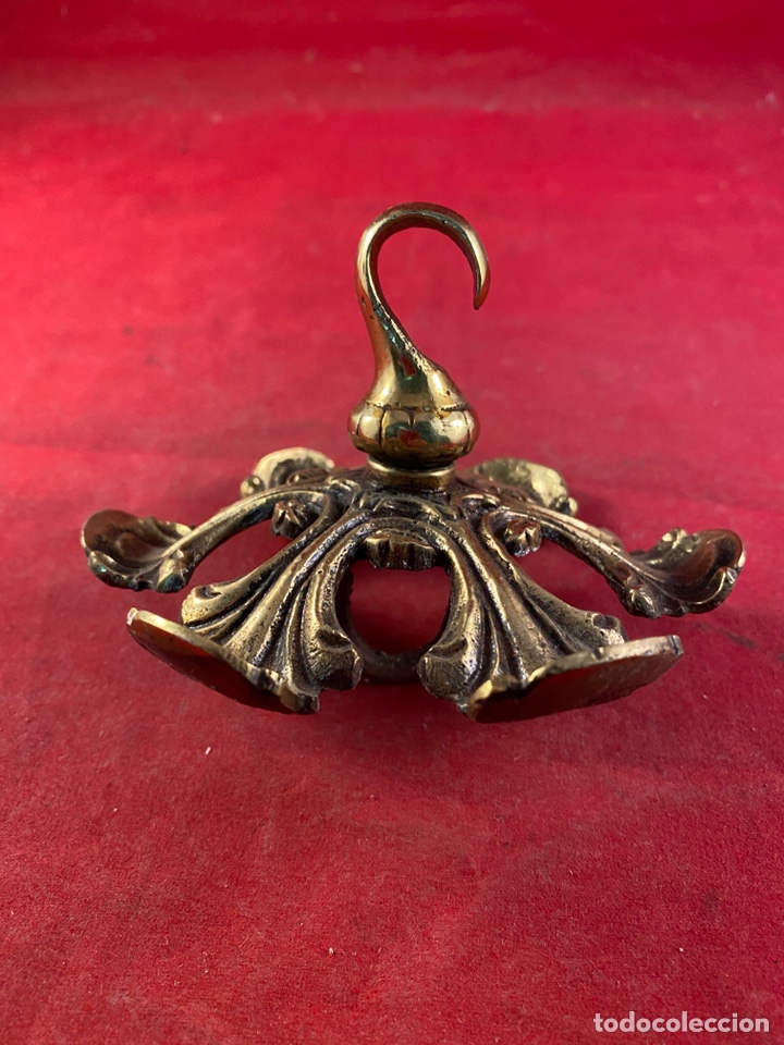 Antig&uuml;edades: Aplique bronce l&aacute;mpara techo - Foto 2