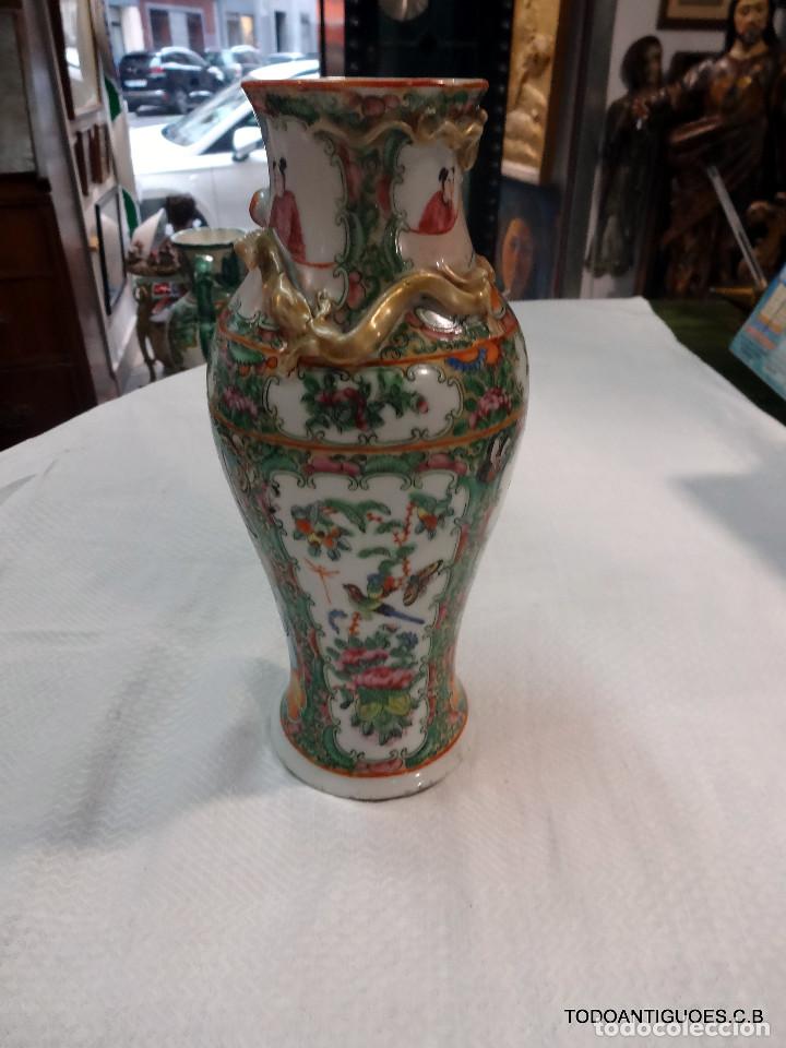 Antig&uuml;edades: antiguo jarron chino cantones - Foto 2