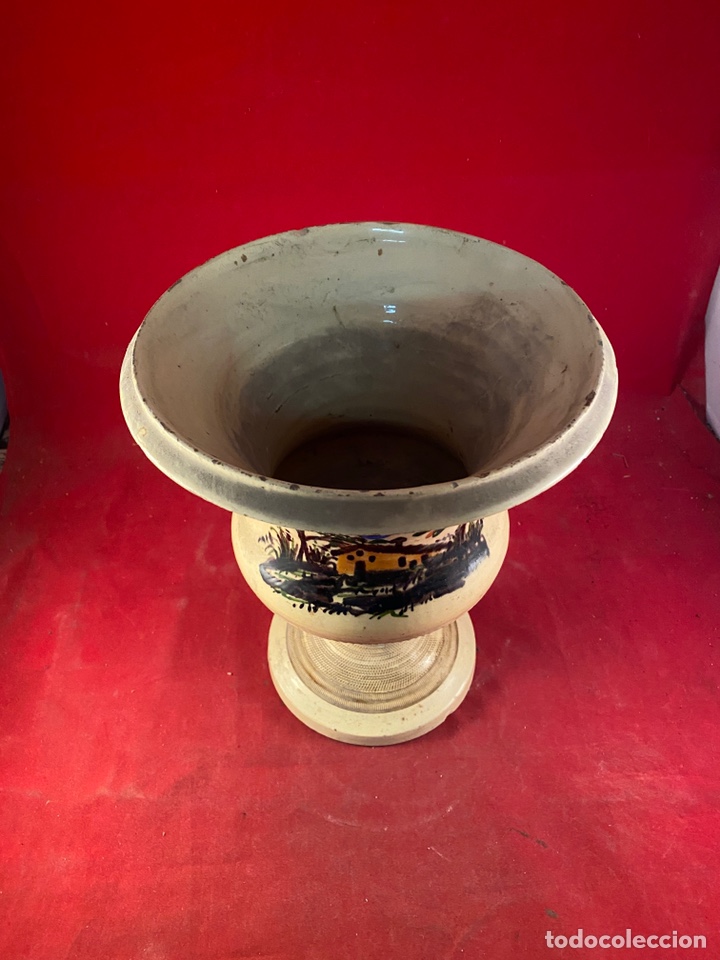 Antig&uuml;edades: Copa macetero cer&aacute;mica - Foto 2