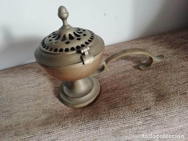 Antig&uuml;edades: Muy antiguo quemador de incienso de bronce