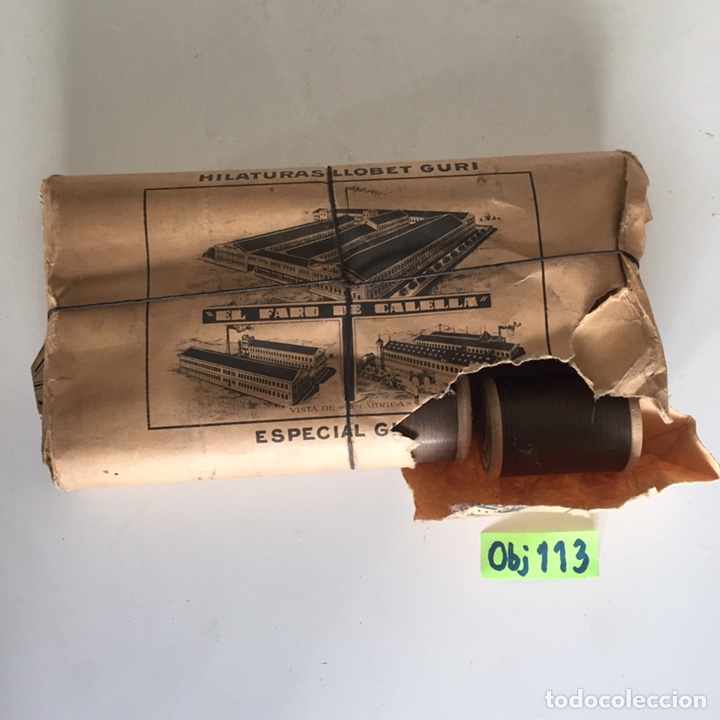 Antig&uuml;edades: Caja de ovillos de hilo - Foto 1