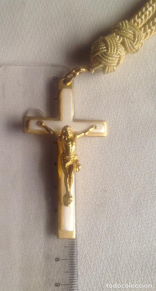 Antig&uuml;edades: CRUZ DE COMUNI&Oacute;N CON CORD&Oacute;N - Foto 11