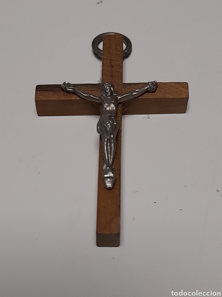 Antig&uuml;edades: CRUCIFIJO DE MADERA 5 X 4 CM - Foto 1