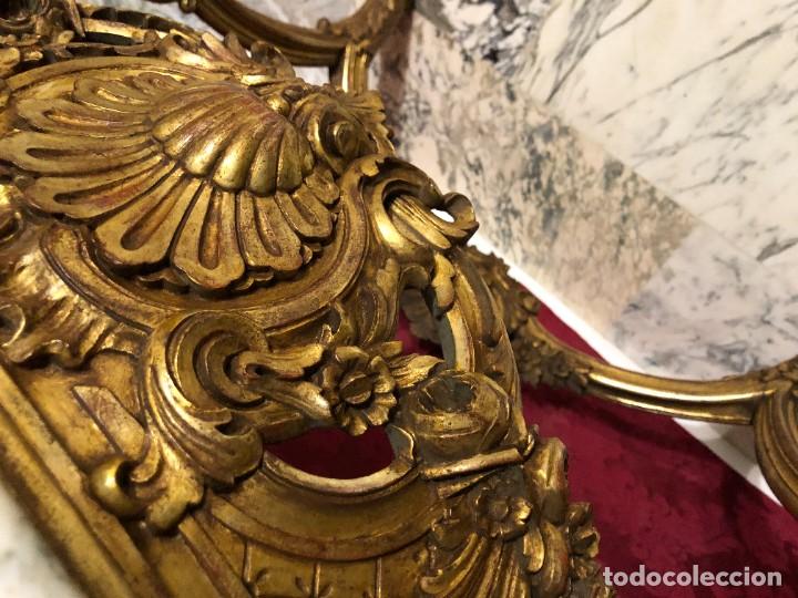 Antig&uuml;edades: MAGNIFICA CONSOLA EN ORO Y MARMOL - Foto 10