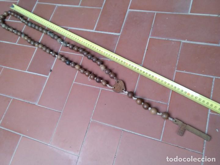 Antig&uuml;edades: Rosario de madera. - Foto 5