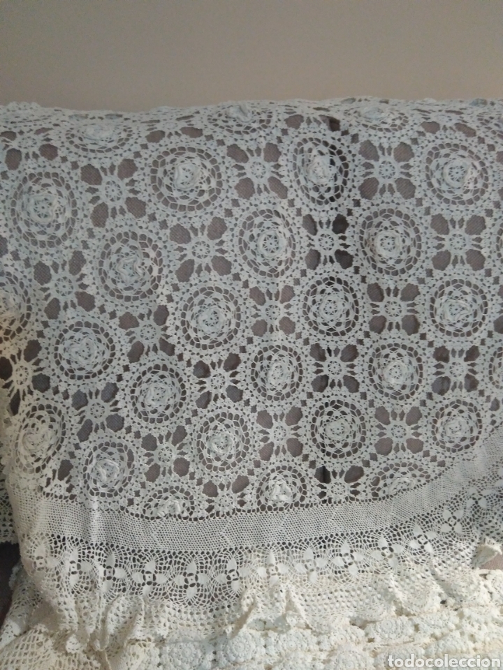 Antig&uuml;edades: Mantel de crochet - Foto 2