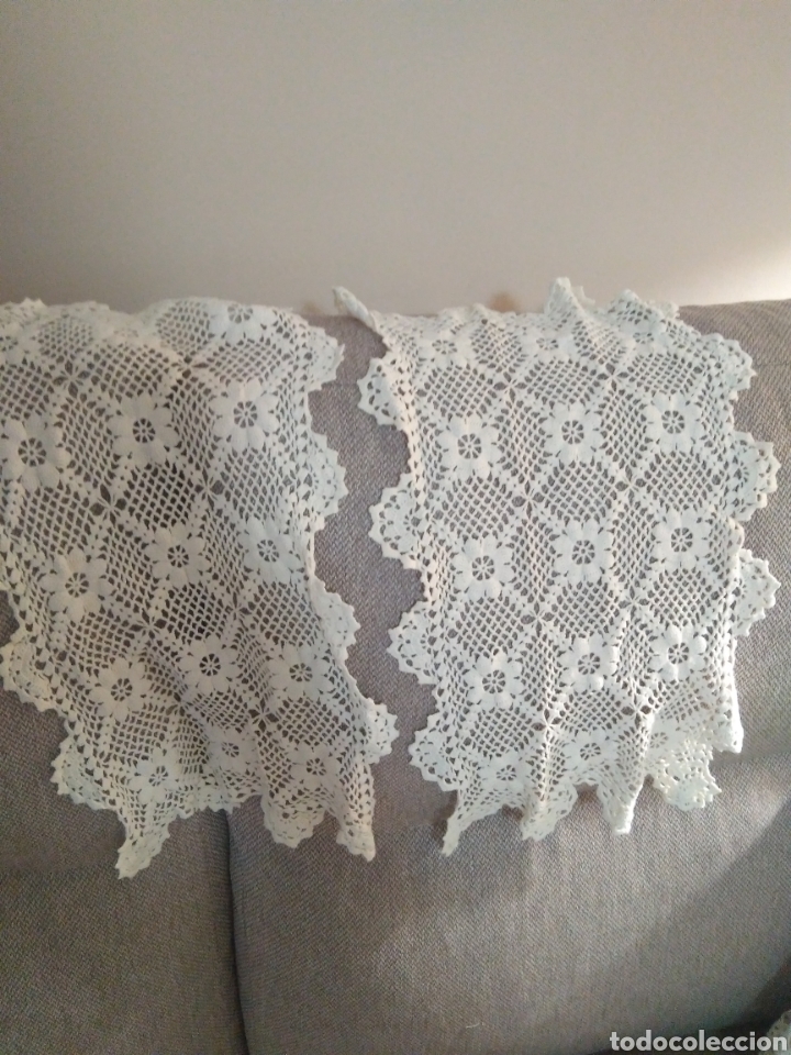 Antig&uuml;edades: 2 manteles de crochet - Foto 2