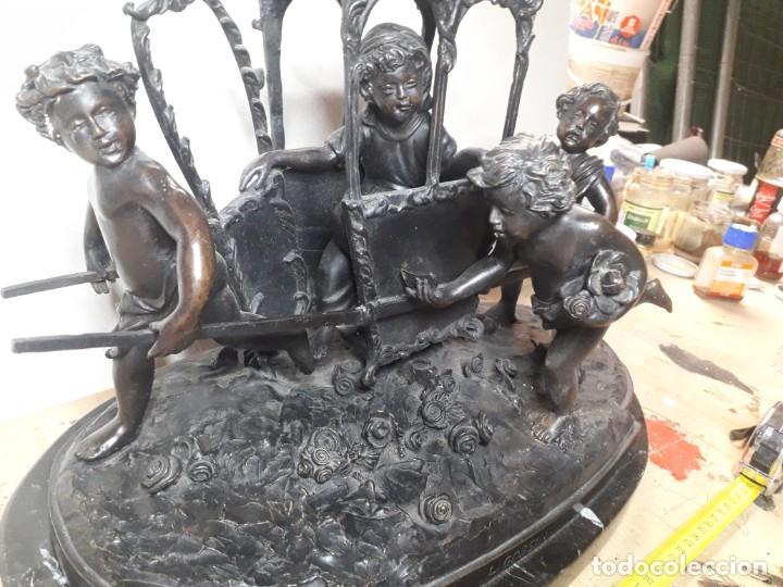 Antig&uuml;edades: GRAN CENTRO DE BRONCE Y MARMOL - Foto 2