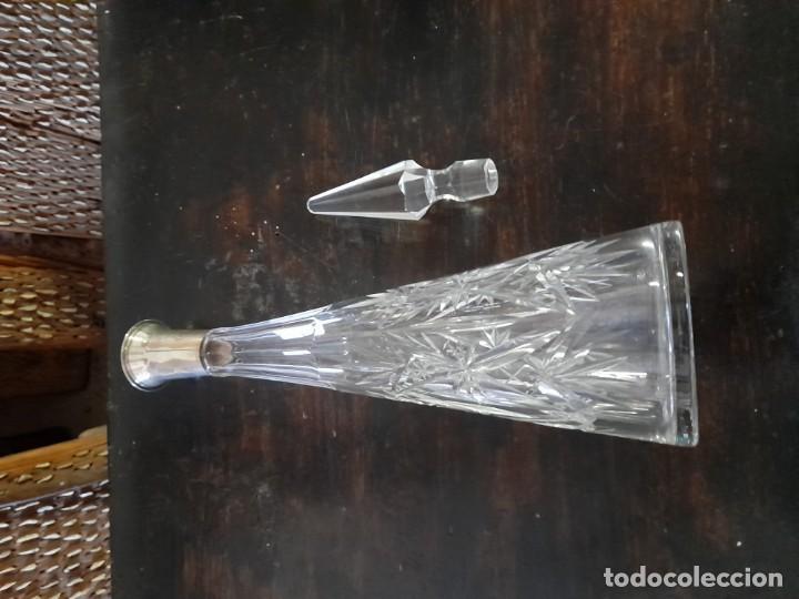 Antig&uuml;edades: Botella cristal tallado - Foto 3