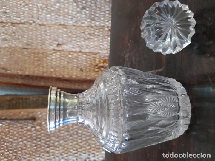 Antig&uuml;edades: Botella cristal tallado - Foto 3