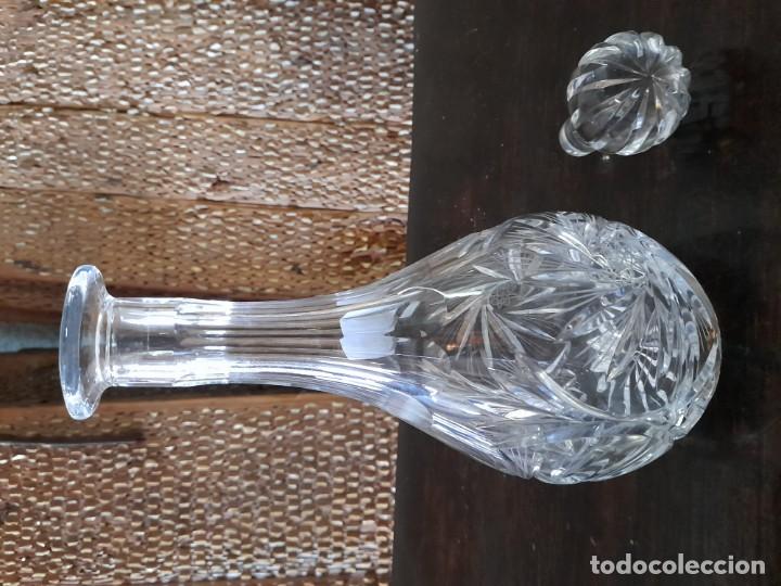 Antig&uuml;edades: Botella d cristal tallado - Foto 2