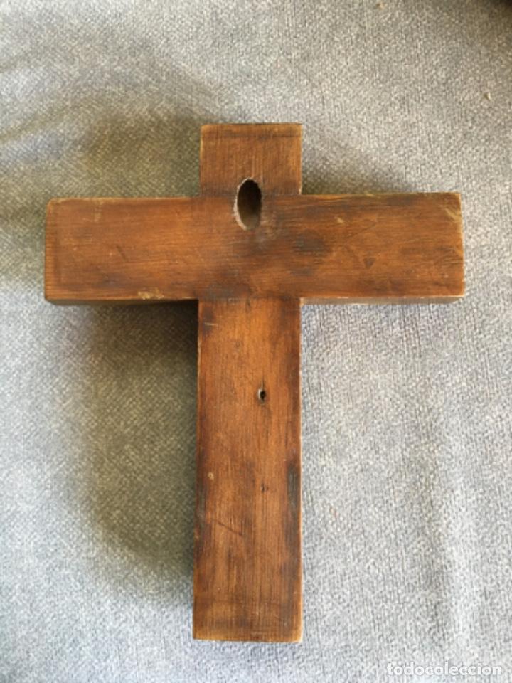 Antig&uuml;edades: Crucifijo con Cristo de marfil - Foto 7