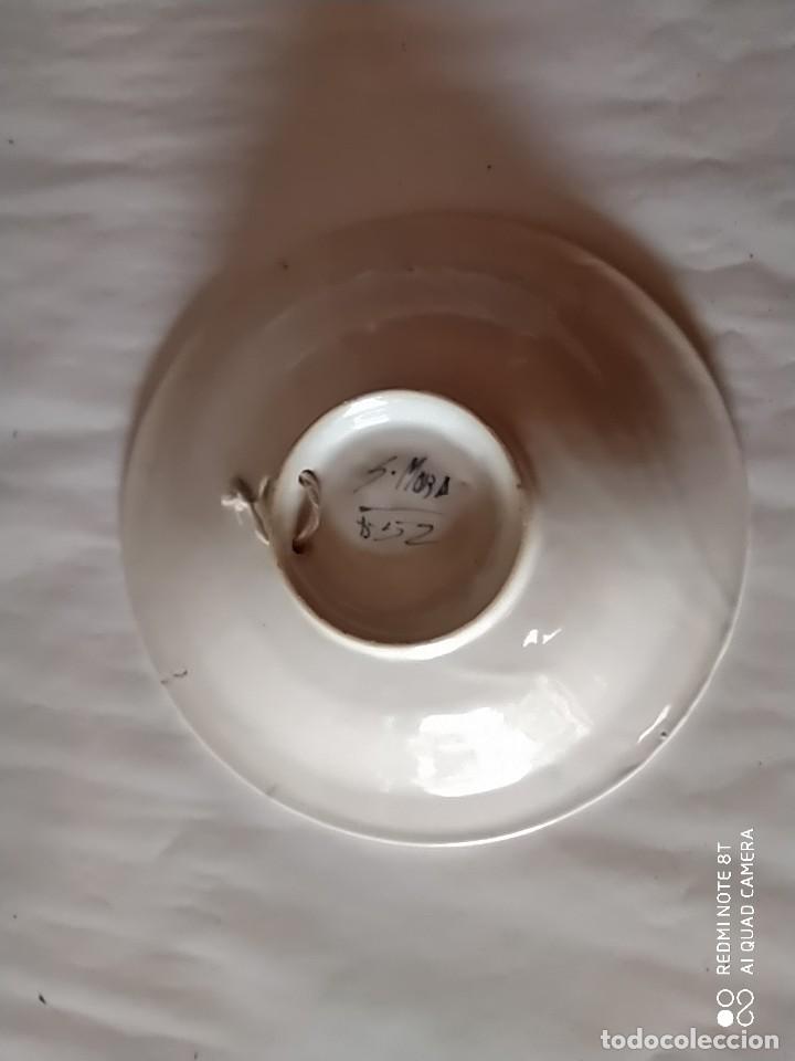 Antig&uuml;edades: plato pintado s. mora - Foto 3