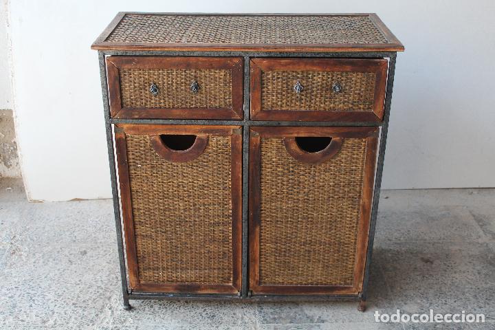 Antig&uuml;edades: mueble de hierro y bamb&uacute; - Foto 1