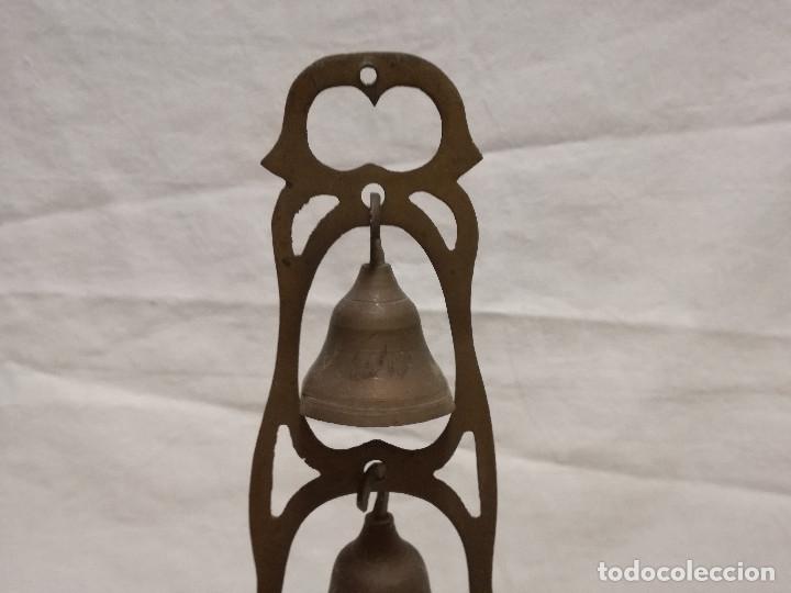 Antig&uuml;edades: CONJUNTO DE CAMPANAS DECORATIVAS DE BRONCE / LATON - Foto 11