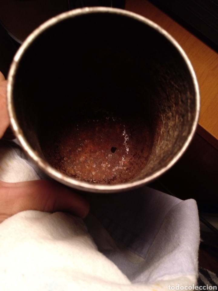 Antig&uuml;edades: Chocolatera en hierro para restaurar - Foto 3