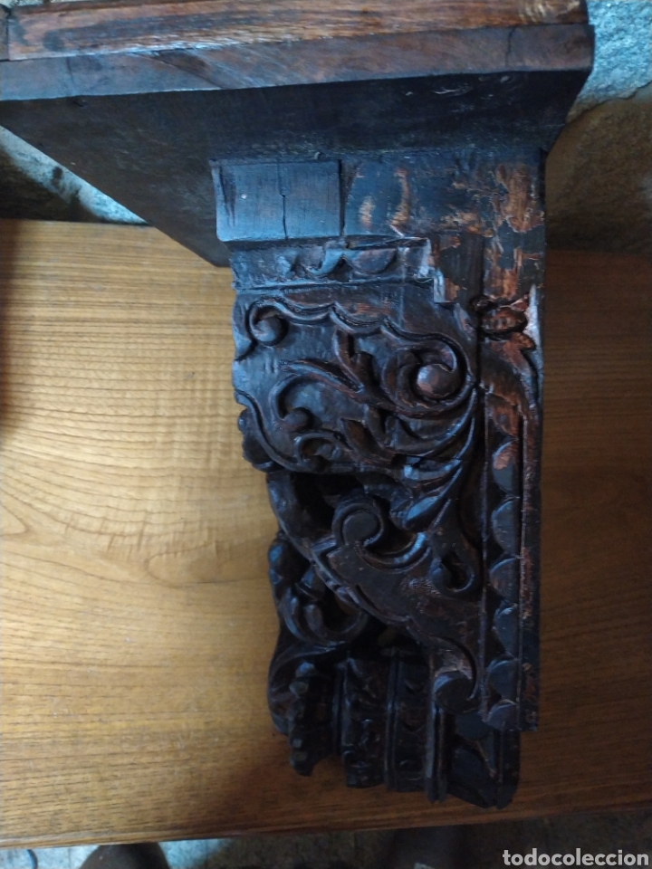Antig&uuml;edades: Mensula, canecillo O capitel de madera - Foto 4
