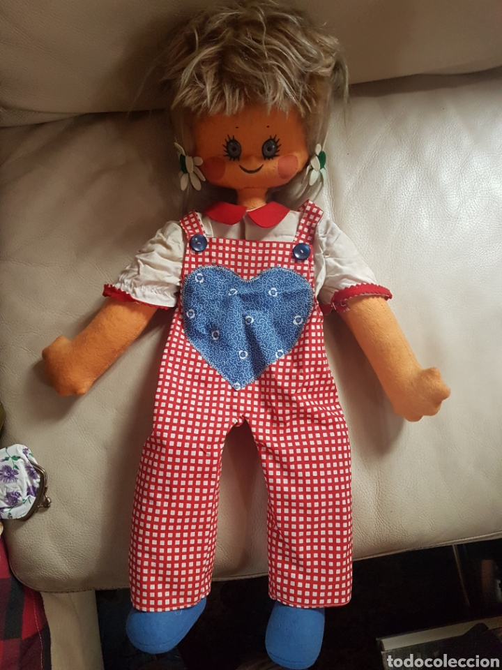 Antig&uuml;edades: ANTIGUA MU&Ntilde;ECA GIGANTE DE TRAPO A&Ntilde;OS 60