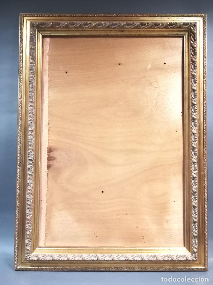 Antig&uuml;edades: MARCO DE MADERA CON TABLA PARA ENTELAR - Foto 1