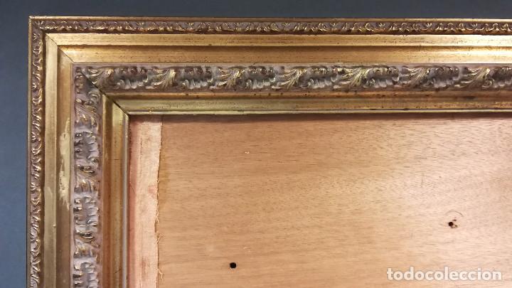 Antig&uuml;edades: MARCO DE MADERA CON TABLA PARA ENTELAR - Foto 5