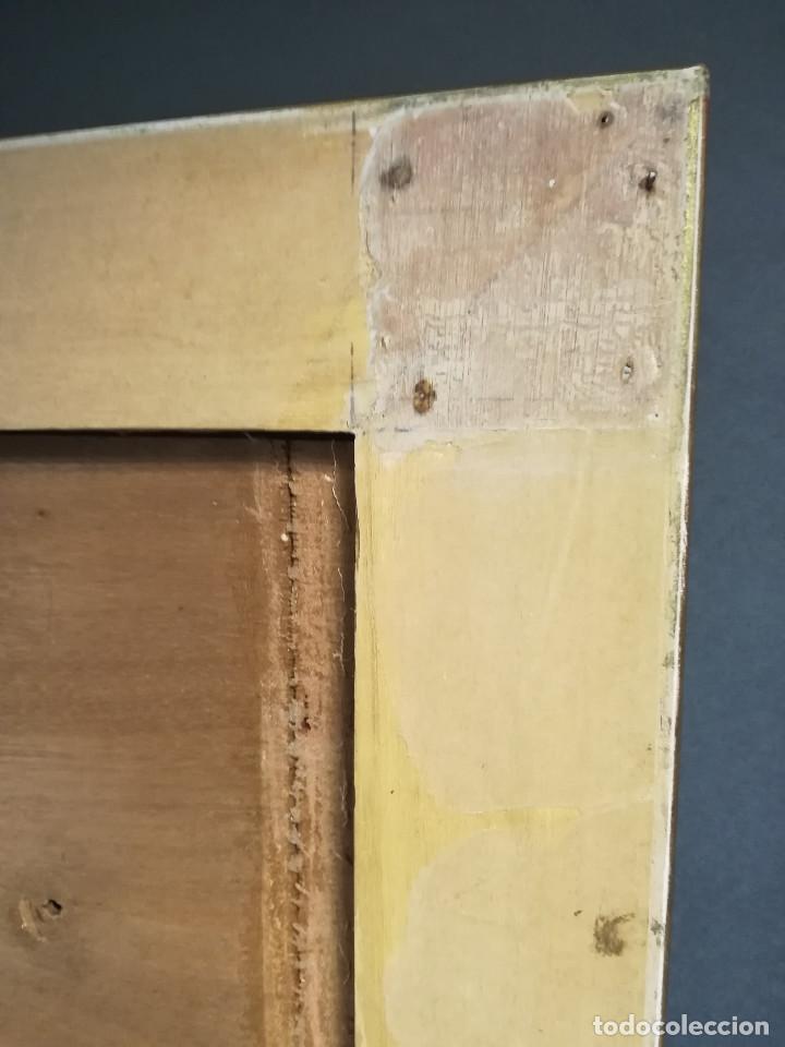Antig&uuml;edades: MARCO DE MADERA CON TABLA PARA ENTELAR - Foto 7