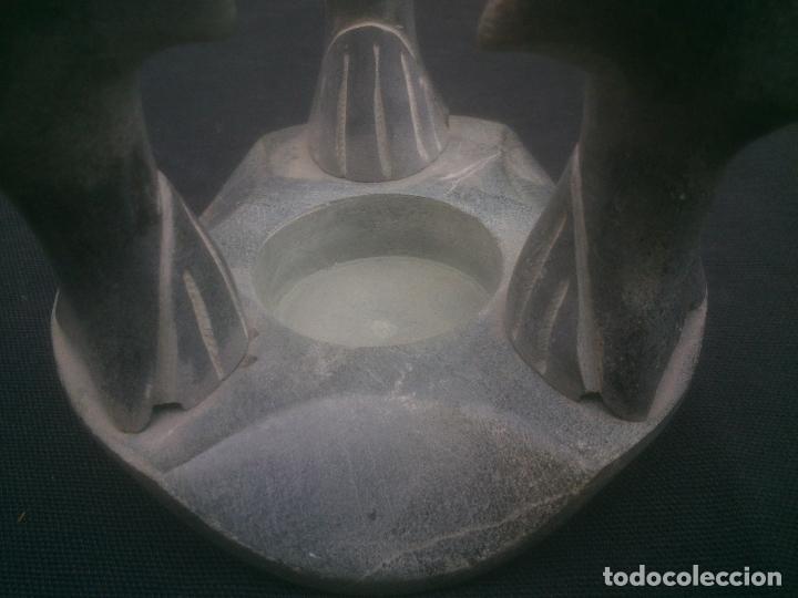 Antig&uuml;edades: VELERO CON DELFINES EN PIEDRA MARMOLEA - Foto 2