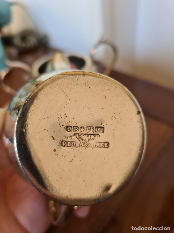 Antig&uuml;edades: Juego de te de peltre - Foto 8